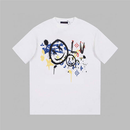 T-shirt imprimé Smiley Messy
