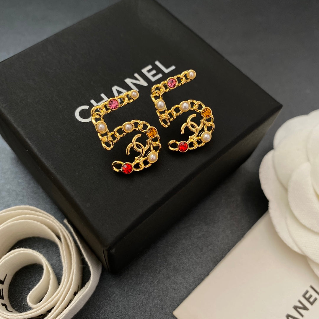 Pendientes de perlas Lucky 5 Diamond
