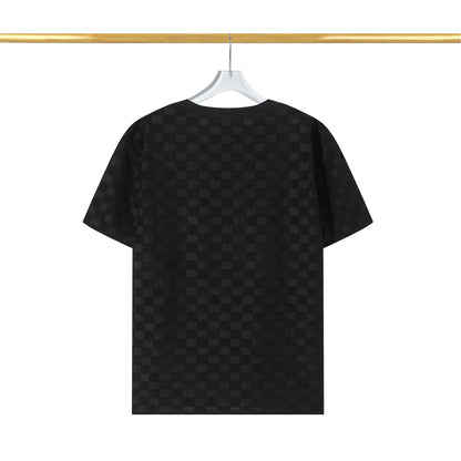 Camiseta de algodón con forro polar a cuadros