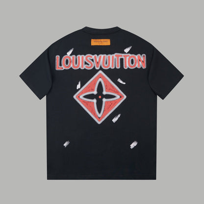 T-shirt avec logo gribouillé dessiné à la main