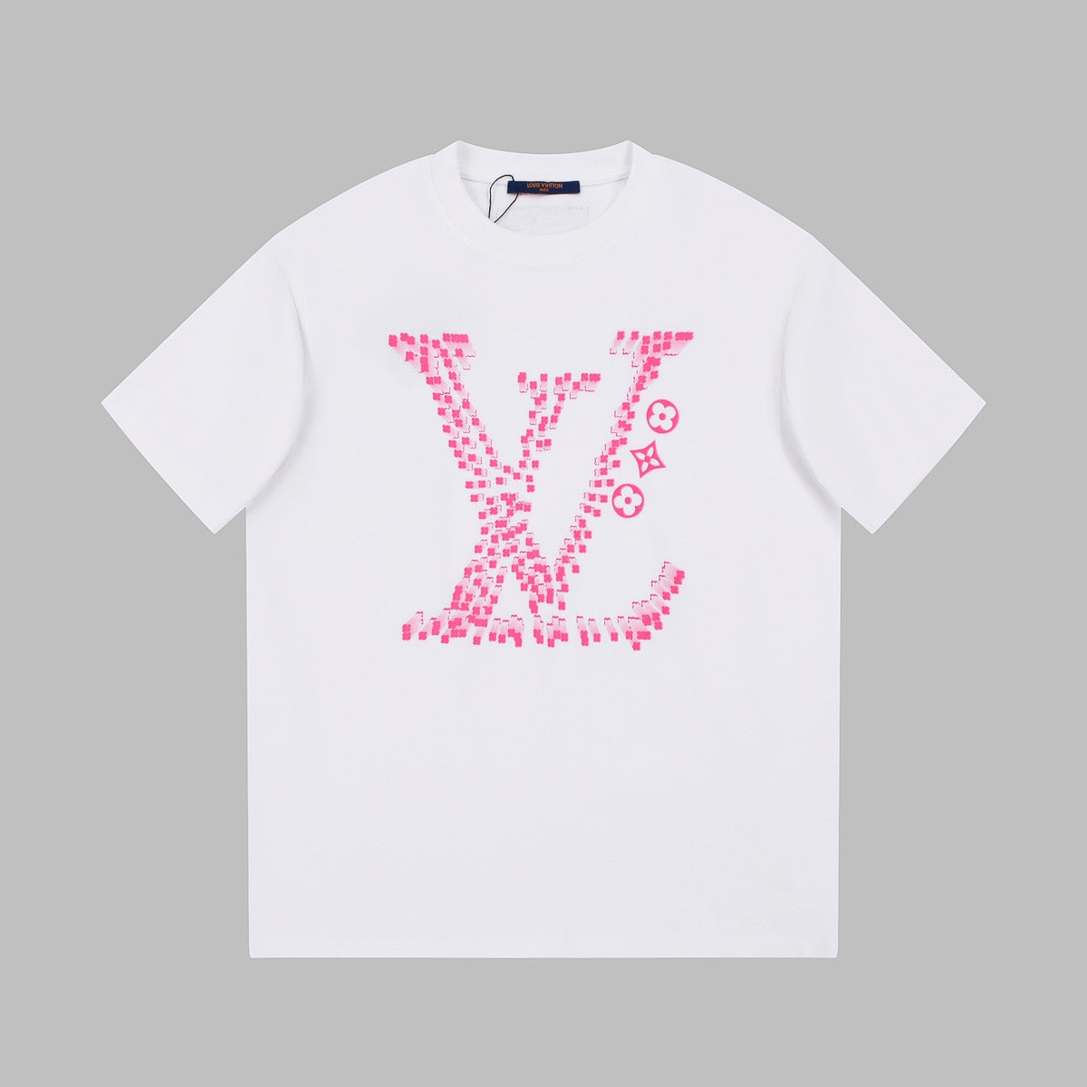 Camiseta clásica estampada rosa