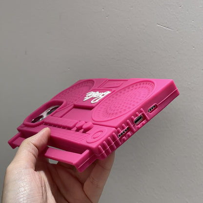 Funda de silicona para radio Y2K rosa