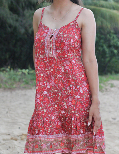 Ruby Wild Flower tirantes cortos