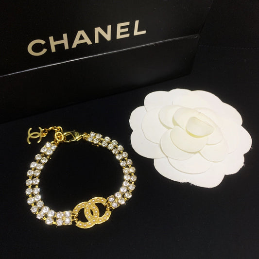 Bracelet ajustable Double Cristal Diamant