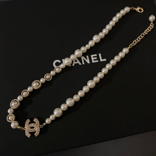 Pendentif Diamant Tendance Collier de Perles