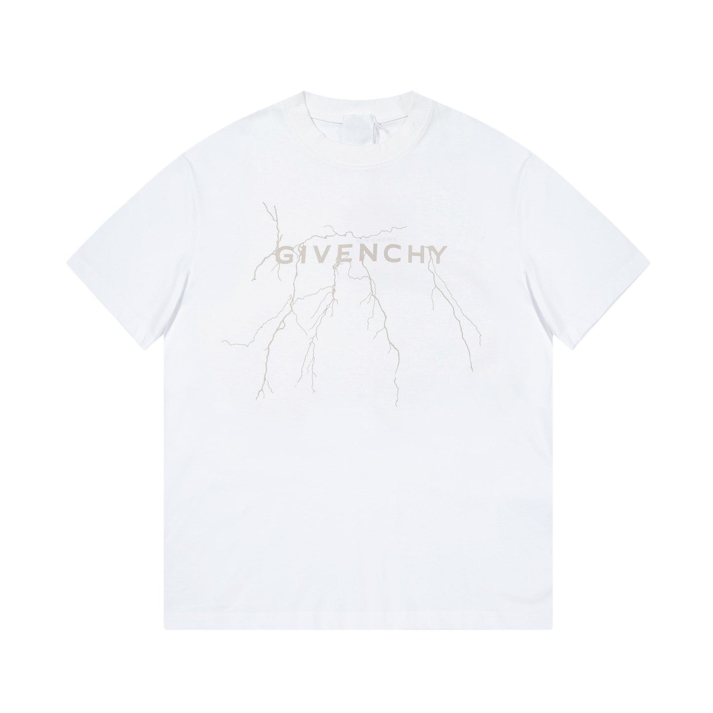 Camiseta con estampado de relámpagos