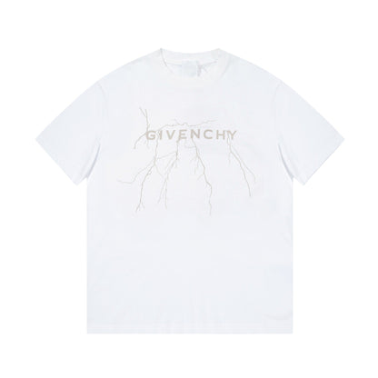 Camiseta con estampado de relámpagos