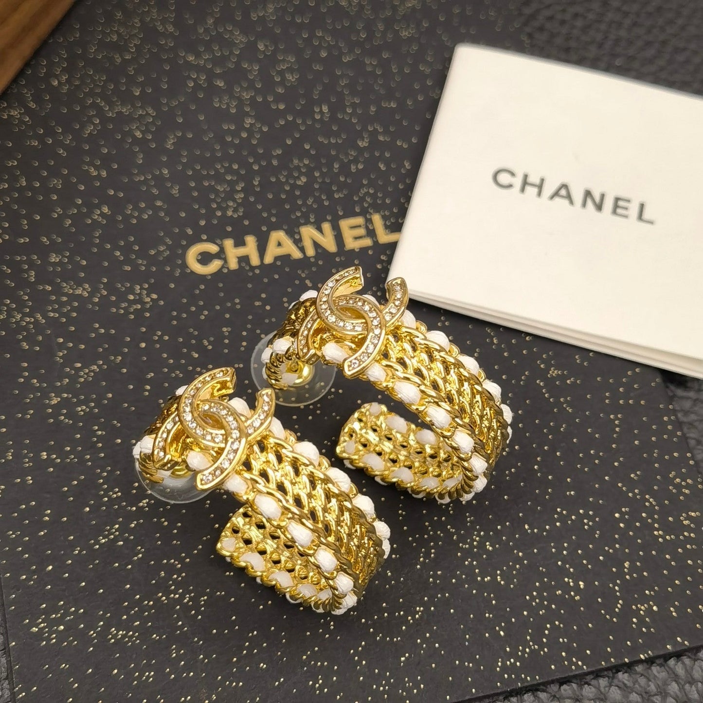 Aretes de Círculo Dorado Brillante