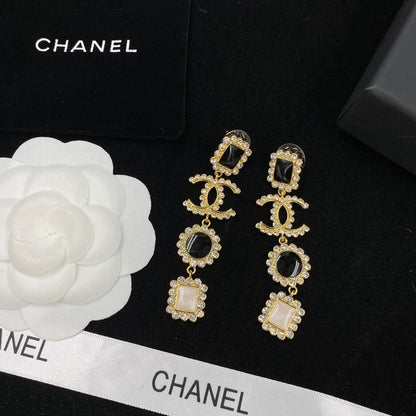 Pendientes con puntadas de diamantes "Temperamento"