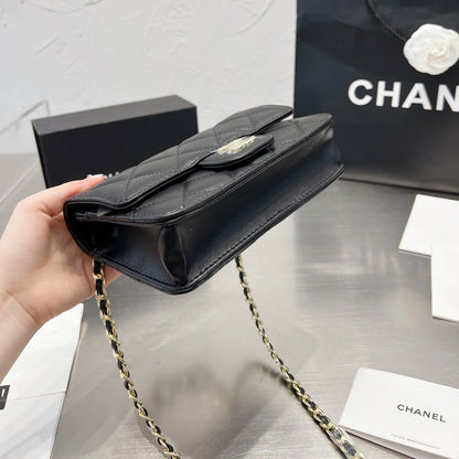 Sac à Bandoulière en Cuir avec Chaîne "Fashion Square"