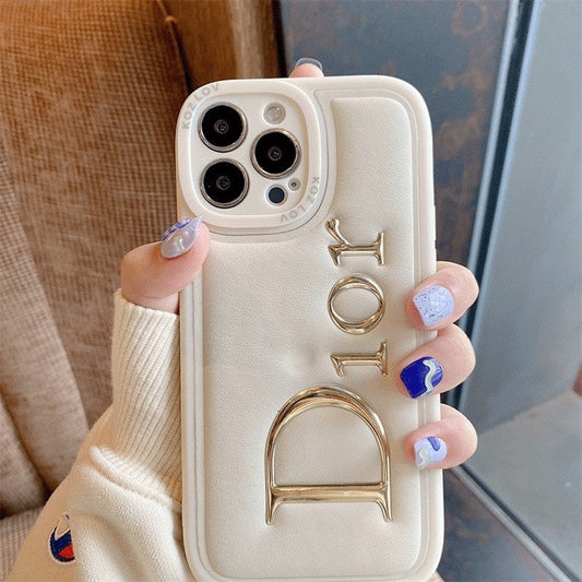 Étui en cuir estampé à chaud