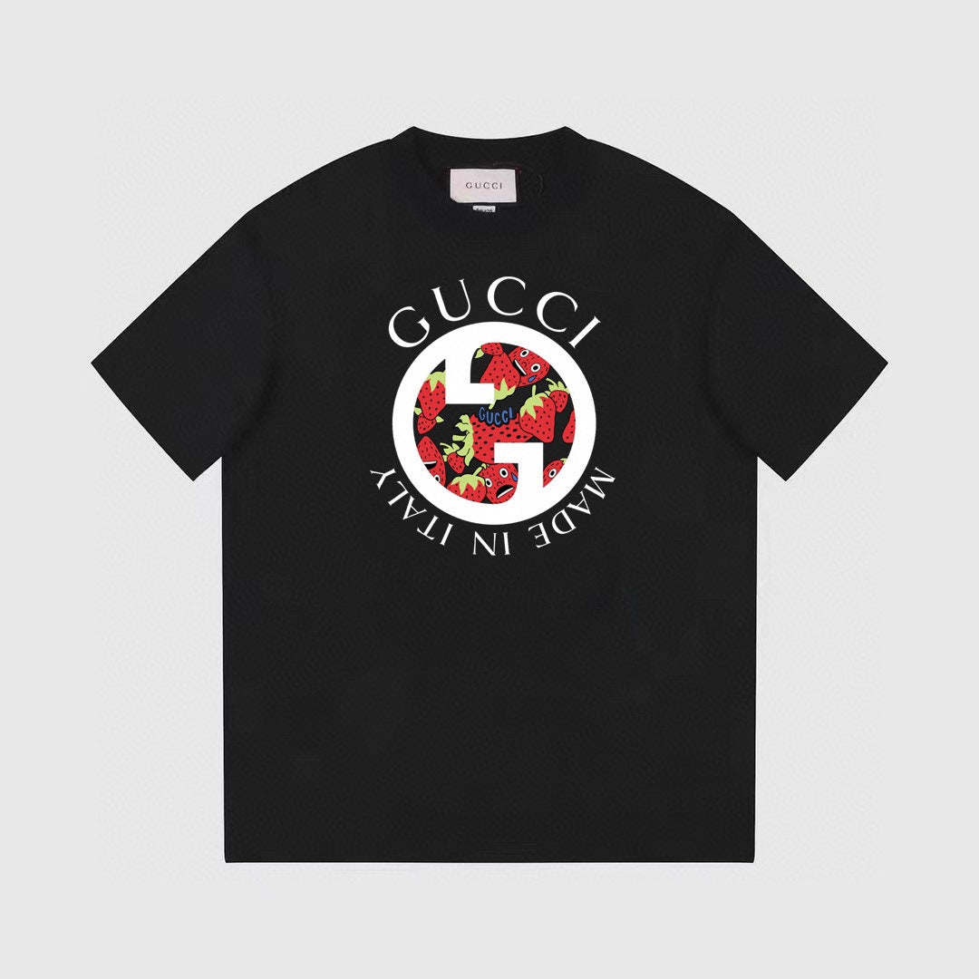 Camiseta redonda con estampado "Made In Italy"