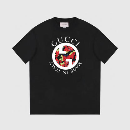 Camiseta redonda con estampado "Made In Italy"
