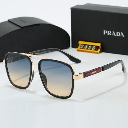 Gafas de sol de metal bicolor de nueva moda 2026