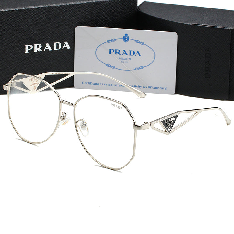 Gafas de sol unisex metálicas con logo triangular