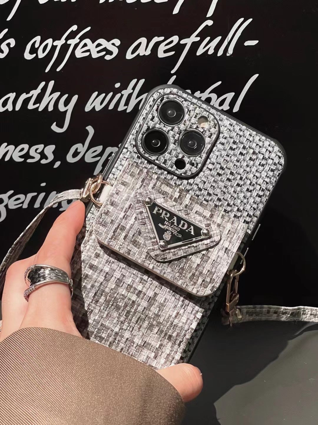 Estuche monedero cruzado trenzado