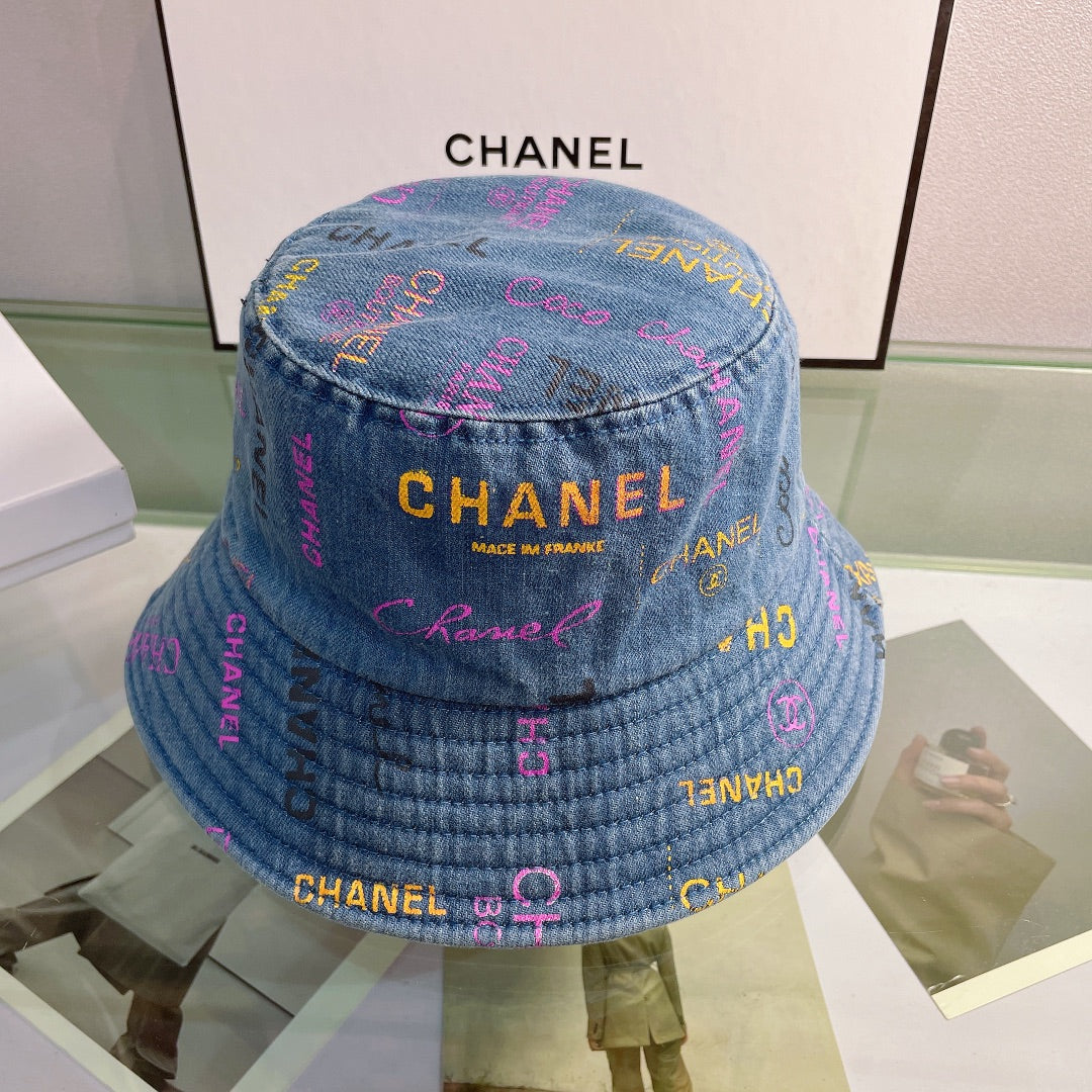 Sombrero tipo pescador con estampado de letras a la moda