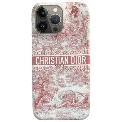 Estuche de Cuero con Estampado Animal