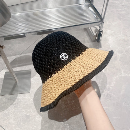 Chapeau bob en paille tendance