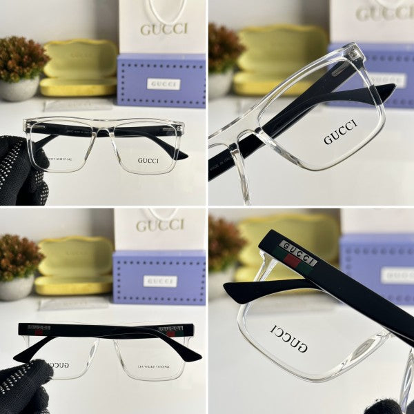 Gafas de moda unisex con montura de rayas
