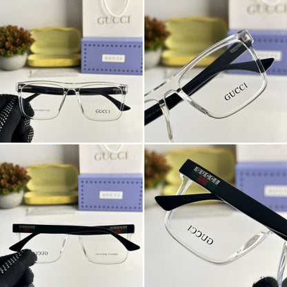 Gafas de moda unisex con montura de rayas