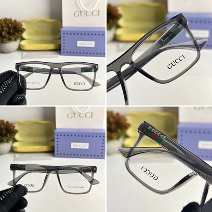 Gafas de moda unisex con montura de rayas