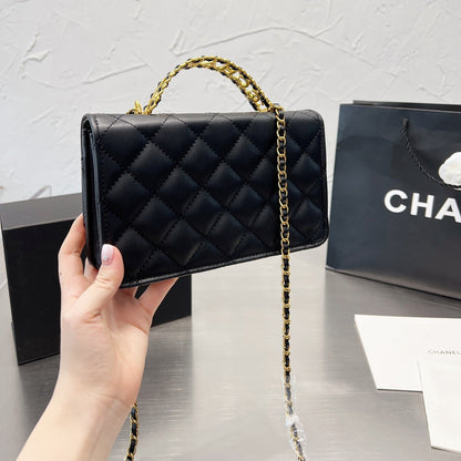 Sac à Bandoulière en Cuir avec Chaîne "Fashion Square"