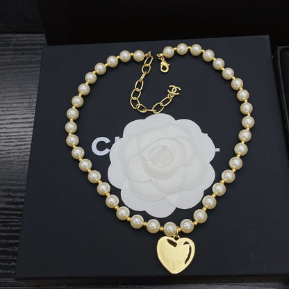 Collier Cœur et Perles