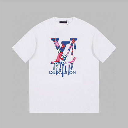 T-shirt imprimé texturé gouttes d'eau