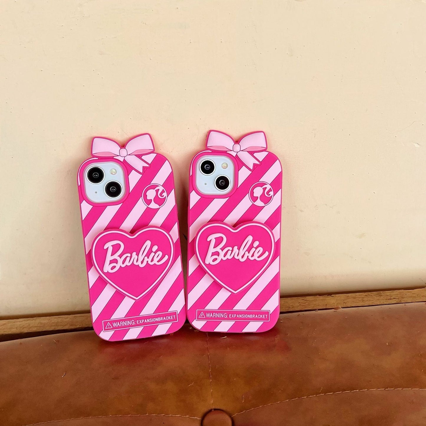 Funda de silicona con soporte de amor 3D