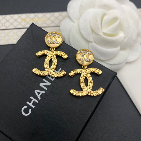 Pendientes Vintage Doble C Colgantes