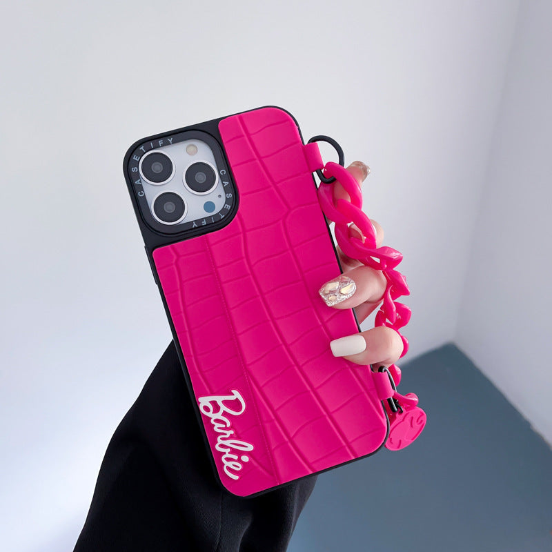 Linda funda con dibujos animados de rosas