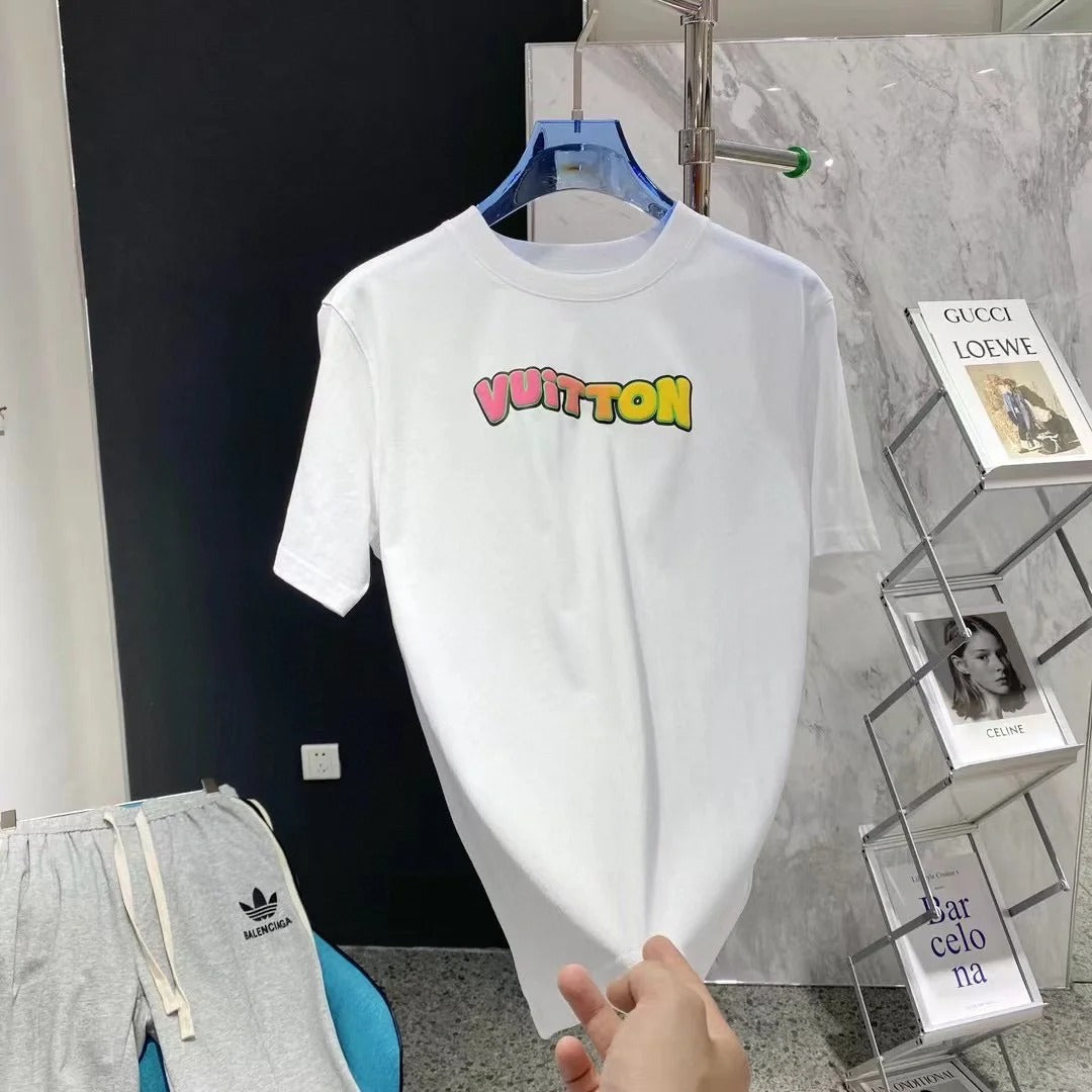 0528 Camiseta con logotipo estampado por las dos caras