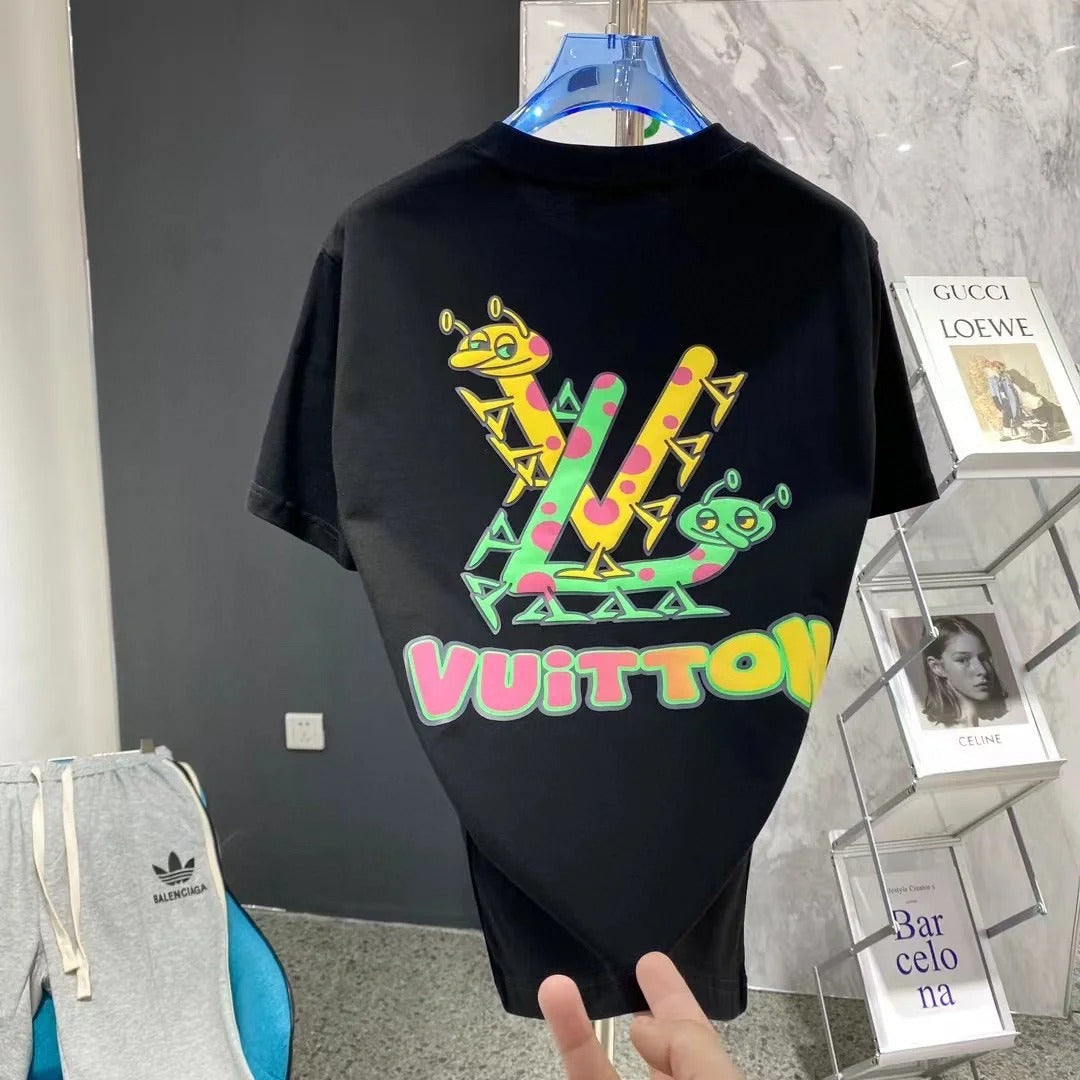 0528 Camiseta con logotipo estampado por las dos caras