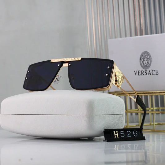 Nouvelles lunettes de soleil 526 HD avec verres grand format et design plein cadre, 7 couleurs