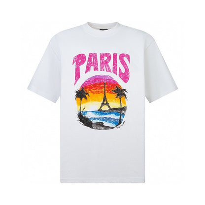 T-shirt imprimé paysage de Paris