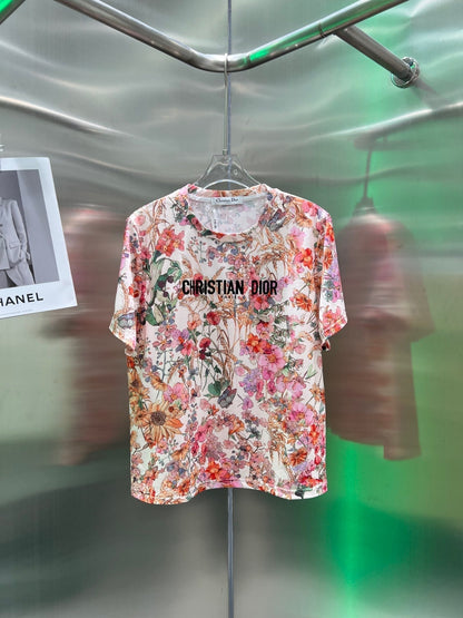 T-shirt fleuri coloré