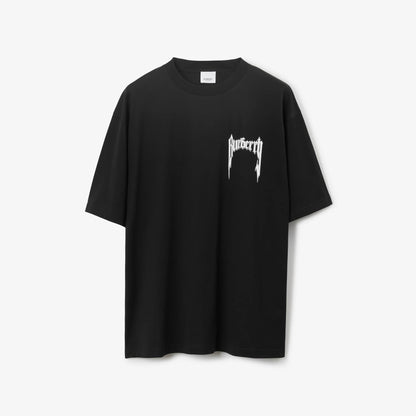 Camiseta de algodón con estampado de dragón