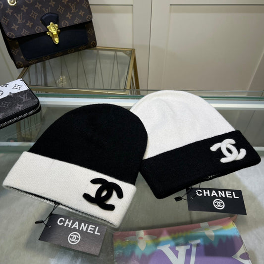 Gorro de lana de cachemira versátil para mujer