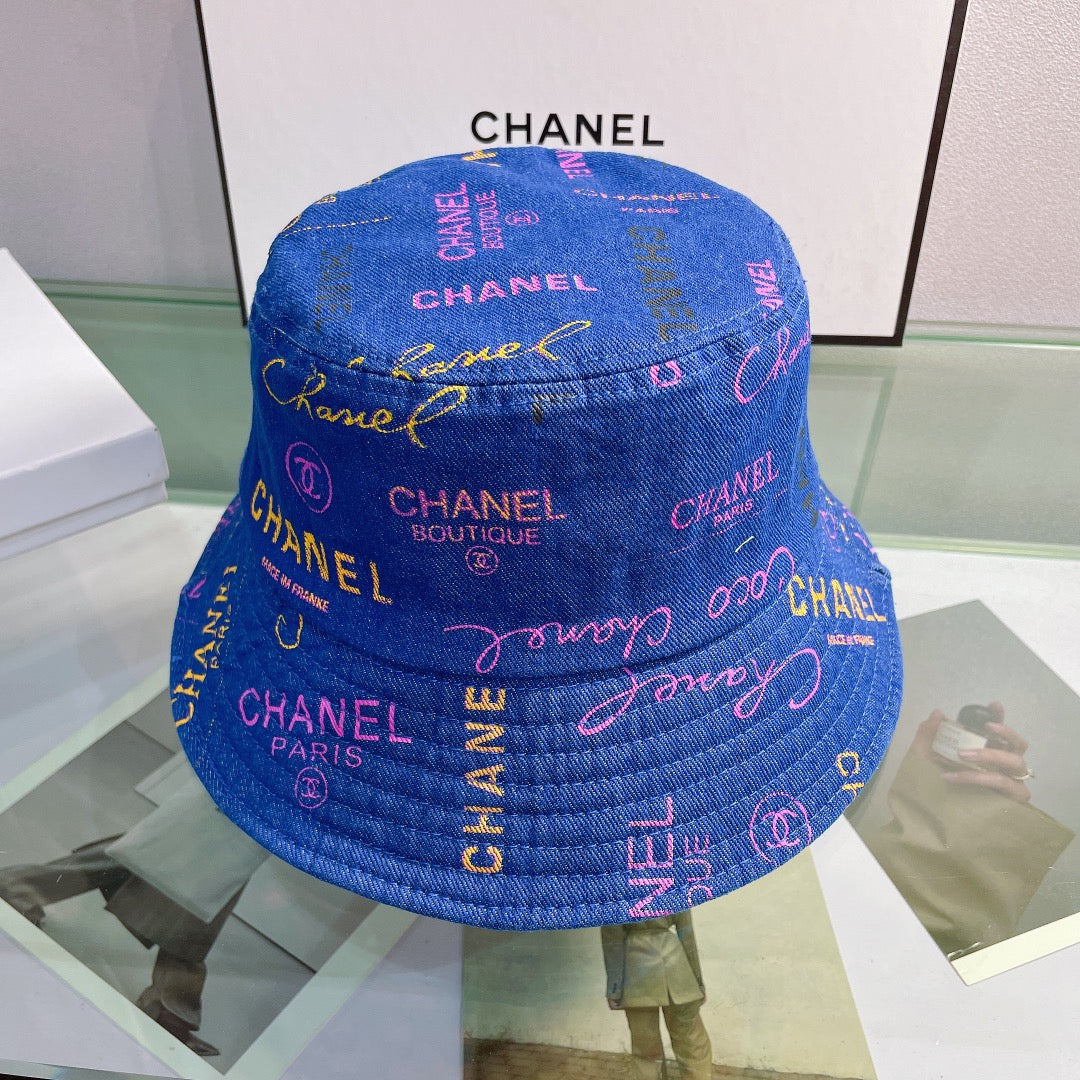 Sombrero tipo pescador con estampado de letras a la moda