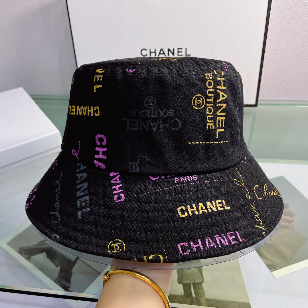 Sombrero tipo pescador con estampado de letras a la moda