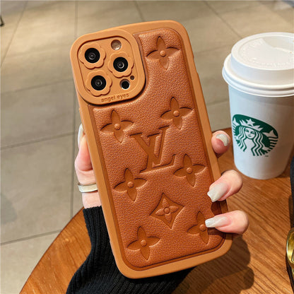 Funda de cuero antideslizante de silicona suave