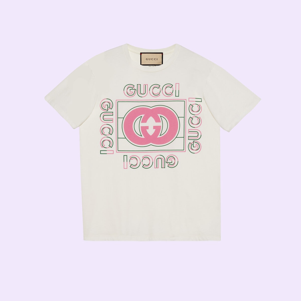 Camiseta Estampado Vintage Rosa