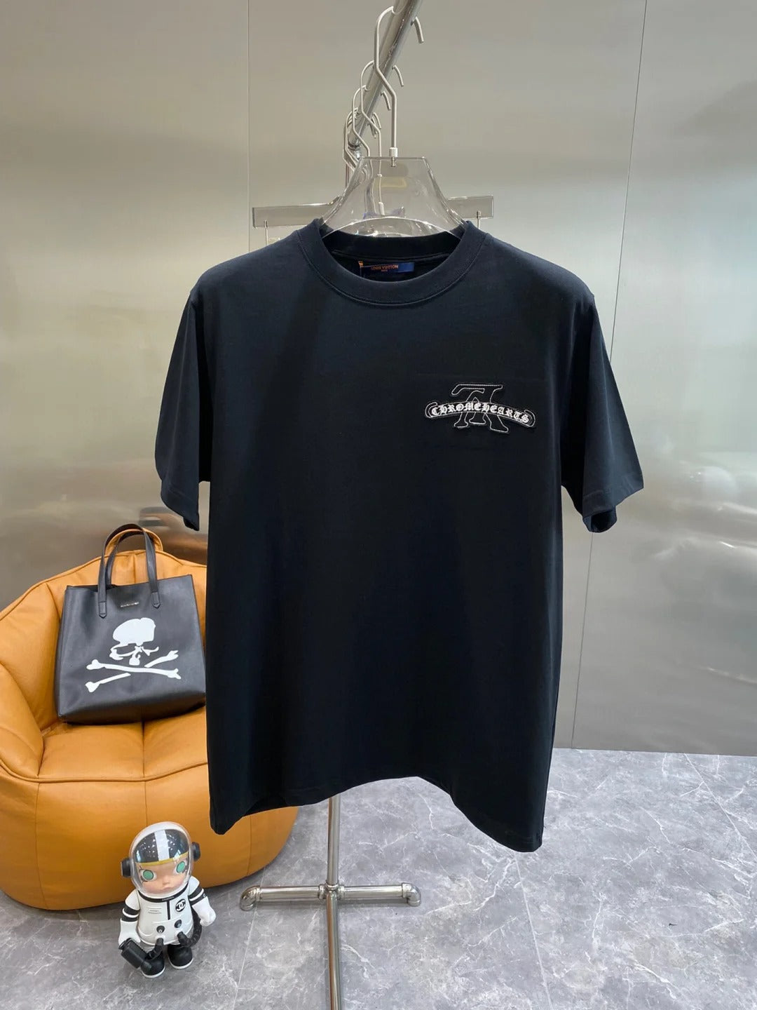 0528 Camiseta con logotipo estampado por las dos caras