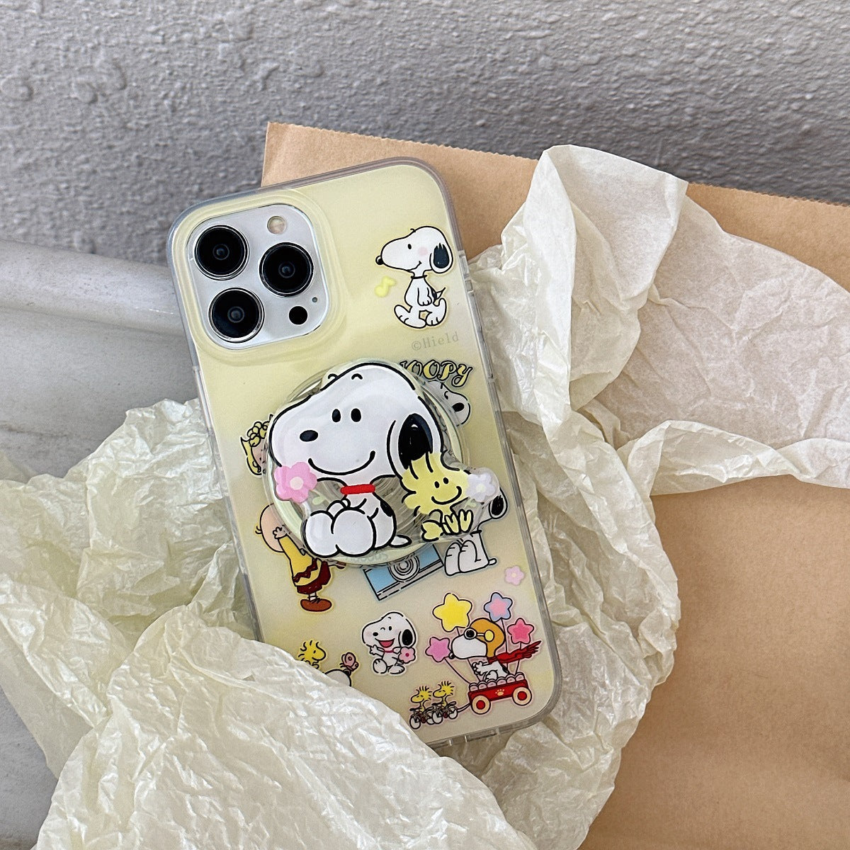 Bonita funda magnética 3D con forma de perro