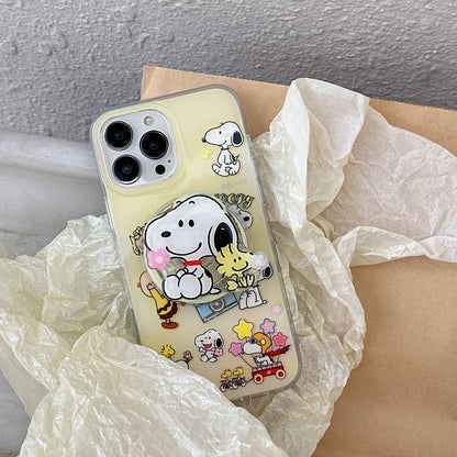 Bonita funda magnética 3D con forma de perro