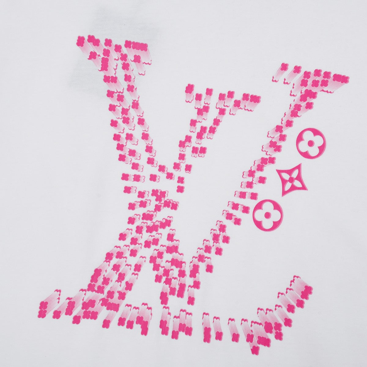 Camiseta clásica estampada rosa