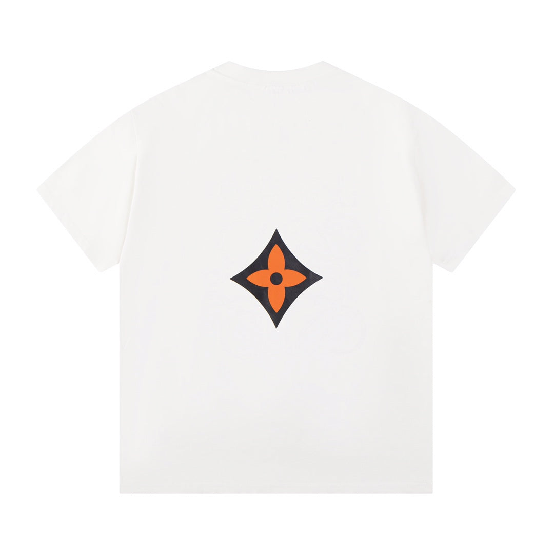 Camiseta clásica con logo estampado