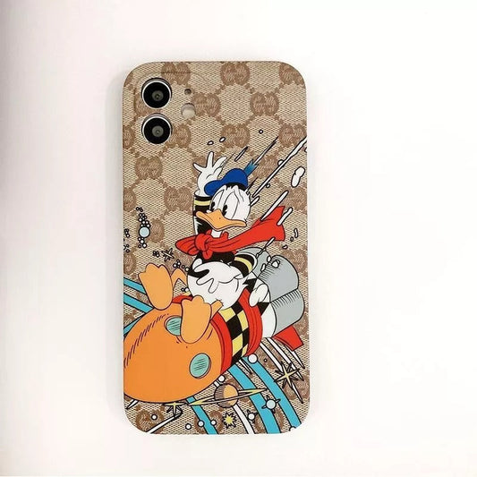 Jolie coque de téléphone canard à imprimé classique