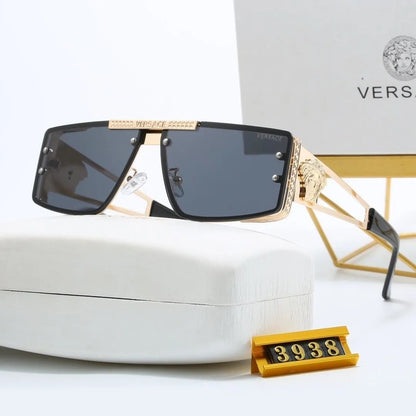 Gafas de sol de metal con estilo europeo y americano de moda para 2026 3938 (protección UV)